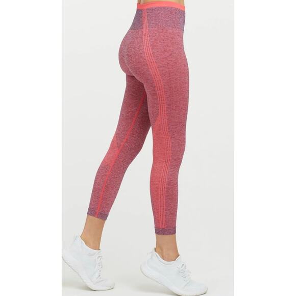 SPANX Seamless Sculpt Leggings, Pink Multi, Small petite NWT - Picture 1 of 12